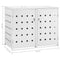 vidaXL - Containerberging - dubbel - 240 - L - roestvrij - staal