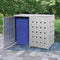 vidaXL - Containerberging - dubbel - 240 - L - roestvrij - staal
