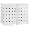 vidaXL - Containerberging - dubbel - 240 - L - roestvrij - staal