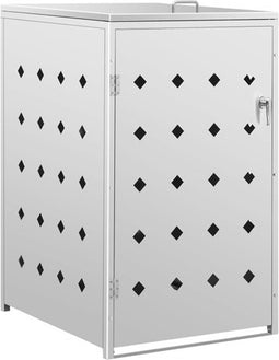 vidaXL - Containerberging - enkel - 240 - L - roestvrij - staal