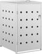 vidaXL - Containerberging - enkel - 240 - L - roestvrij - staal