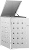 vidaXL - Containerberging - enkel - 240 - L - roestvrij - staal