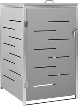 vidaXL - Containerberging - enkel - 69x77,5x112,5 - cm - roestvrij - staal