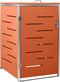 vidaXL - Containerberging - enkel - 69x77,5x112,5 - cm - roestvrij - staal