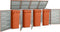 vidaXL - Containerberging - enkel - 69x77,5x112,5 - cm - roestvrij - staal