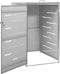vidaXL - Containerberging - enkel - 69x77,5x112,5 - cm - roestvrij - staal
