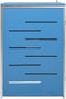 vidaXL - Containerberging - enkel - 69x77,5x112,5 - cm - roestvrij - staal
