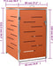 vidaXL - Containerberging - enkel - 69x77,5x112,5 - cm - roestvrij - staal