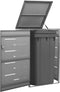 vidaXL - Containerberging - enkel - 69x77,5x112,5 - cm - roestvrij - staal