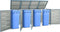 vidaXL - Containerberging - enkel - 69x77,5x112,5 - cm - roestvrij - staal