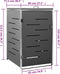vidaXL - Containerberging - enkel - 69x77,5x112,5 - cm - roestvrij - staal