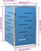 vidaXL - Containerberging - enkel - 69x77,5x112,5 - cm - roestvrij - staal