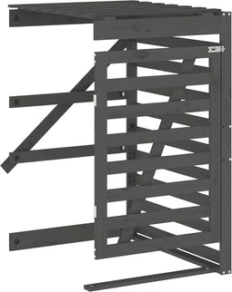 vidaXL - Containerberging - verlengstuk - massief - grenenhout - grijs