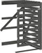 vidaXL - Containerberging - verlengstuk - massief - grenenhout - grijs