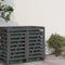 vidaXL - Containerberging - verlengstuk - massief - grenenhout - grijs