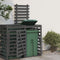 vidaXL - Containerberging - verlengstuk - massief - grenenhout - grijs