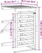 vidaXL - Containerberging - verlengstuk - massief - grenenhout - grijs