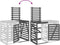 vidaXL - Containerberging - verlengstuk - massief - grenenhout - grijs