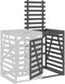 vidaXL - Containerberging - verlengstuk - massief - grenenhout - grijs