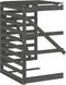 vidaXL - Containerberging - verlengstuk - massief - grenenhout - grijs