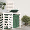 vidaXL - Containerberging - verlengstuk - massief - grenenhout - wit