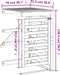 vidaXL - Containerberging - verlengstuk - massief - grenenhout - wit