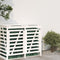 vidaXL - Containerberging - verlengstuk - massief - grenenhout - wit