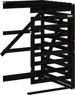 vidaXL - Containerberging - verlengstuk - massief - grenenhout - zwart