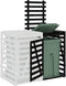 vidaXL - Containerberging - verlengstuk - massief - grenenhout - zwart