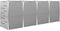 vidaXL - Containerberging - vierdubbel - 276,5x77,5x112,5 - cm - roestvrij - staal