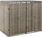 vidaXL - Containerberging - viervoudig - 274x80x117 - cm - poly - rattan - zwart