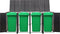 vidaXL - Containerberging - viervoudig - 274x80x117 - cm - poly - rattan - zwart