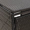 vidaXL - Containerberging - viervoudig - 274x80x117 - cm - poly - rattan - zwart