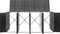 vidaXL - Containerberging - viervoudig - 274x80x117 - cm - poly - rattan - zwart