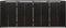 vidaXL - Containerberging - viervoudig - 274x80x117 - cm - poly - rattan - zwart