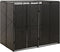 vidaXL - Containerberging - viervoudig - 274x80x117 - cm - poly - rattan - zwart