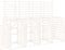 vidaXL - Containerberging - viervoudig - massief - grenenhout - wit