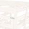 vidaXL - Containerberging - viervoudig - massief - grenenhout - wit