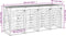 vidaXL - Containerberging - viervoudig - massief - grenenhout - wit