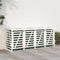 vidaXL - Containerberging - viervoudig - massief - grenenhout - wit