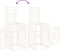 vidaXL - Containerberging - viervoudig - massief - grenenhout - wit
