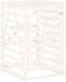 vidaXL - Containerberging - viervoudig - massief - grenenhout - wit
