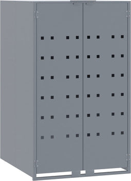 vidaXL - Containerberging - voor - 1 - container - 69x79x117 - cm - staal - grijs