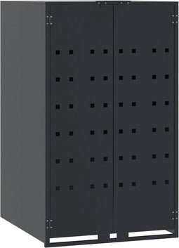 vidaXL - Containerberging - voor - 1 - container - 69x79x117 - cm - staal - antraciet