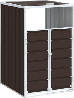 vidaXL - Containerberging - voor - 1 - container - 72x81x115 - cm - staal - bruin