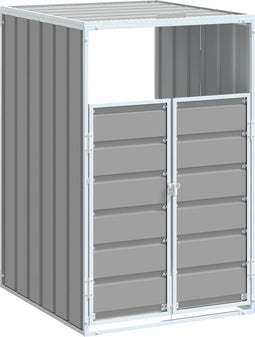 vidaXL - Containerberging - voor - 1 - container - 72x81x115 - cm - staal - grijs