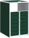 vidaXL - Containerberging - voor - 1 - container - 72x81x115 - cm - staal - groen
