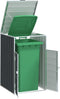 vidaXL - Containerberging - voor - 1 - container - 72x81x115 - cm - staal - antraciet
