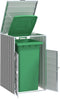 vidaXL - Containerberging - voor - 1 - container - 72x81x115 - cm - staal - grijs