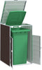 vidaXL - Containerberging - voor - 1 - container - 72x81x115 - cm - staal - bruin